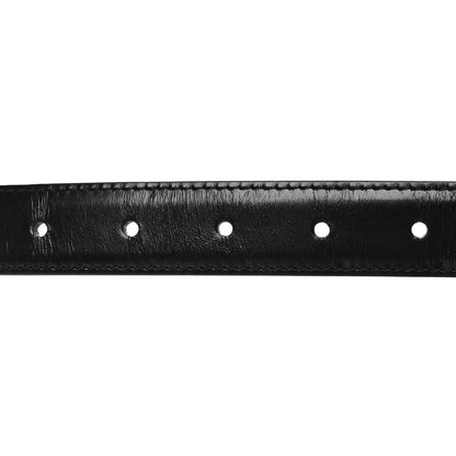 Celine Box Calfskin Medium 25mm Triomphe Belt 90 36 Black 3 of 8