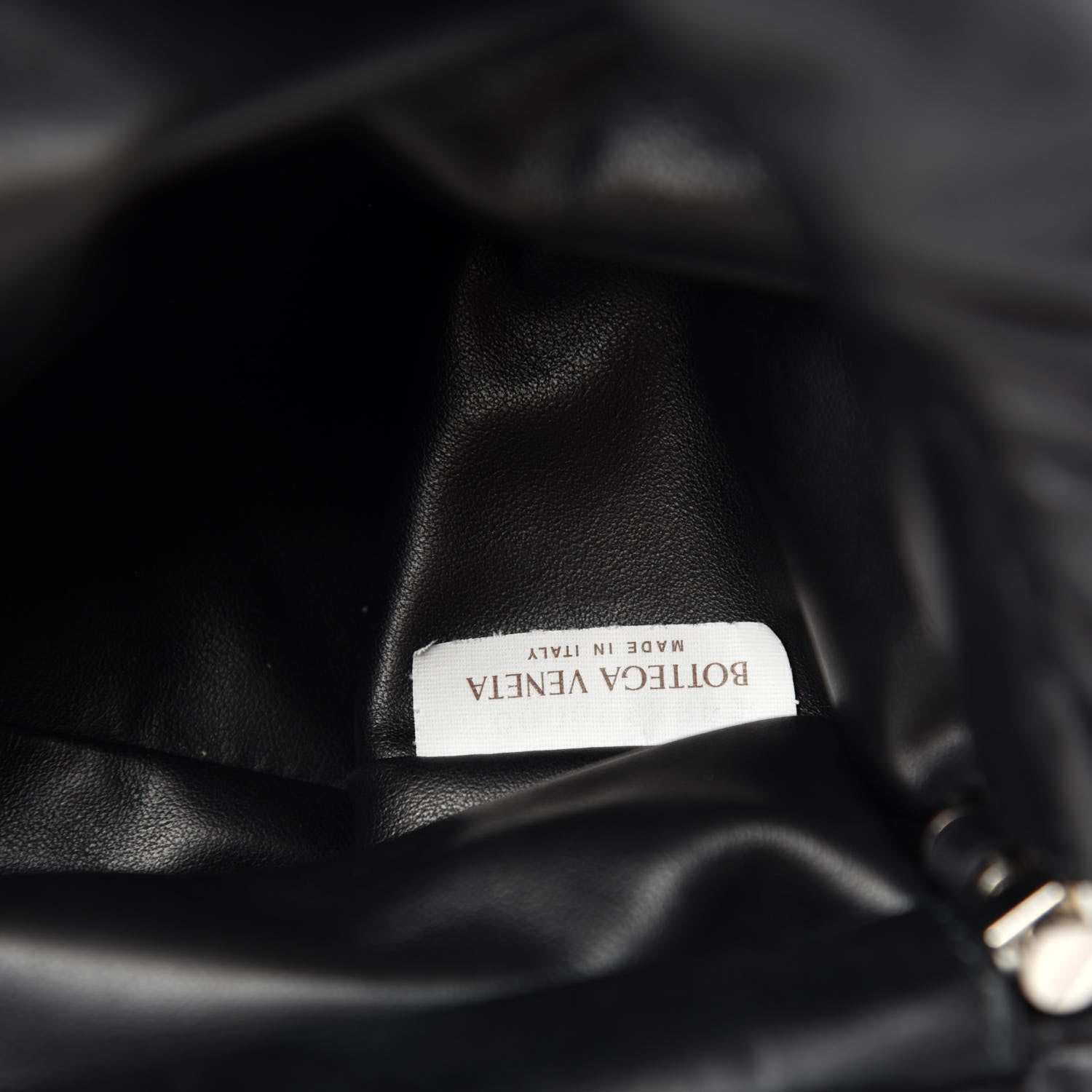 Bottega Veneta Calfskin The Pouch Chain Black 9 of 11