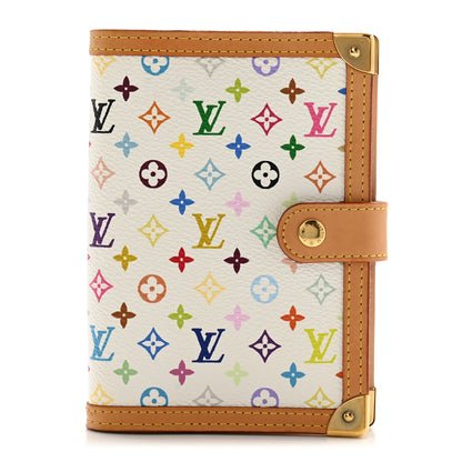Louis Vuitton Monogram Multicolor Small Ring Agenda Cover White 1 of 12