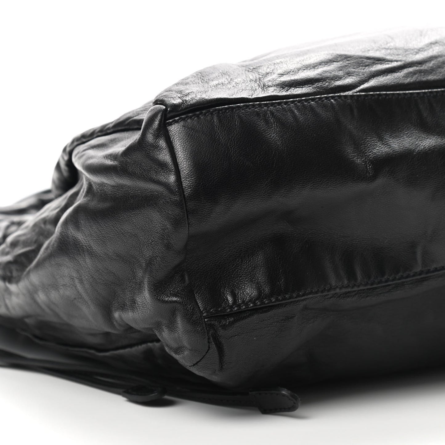 Nappa Antique Shoulder Bag Black