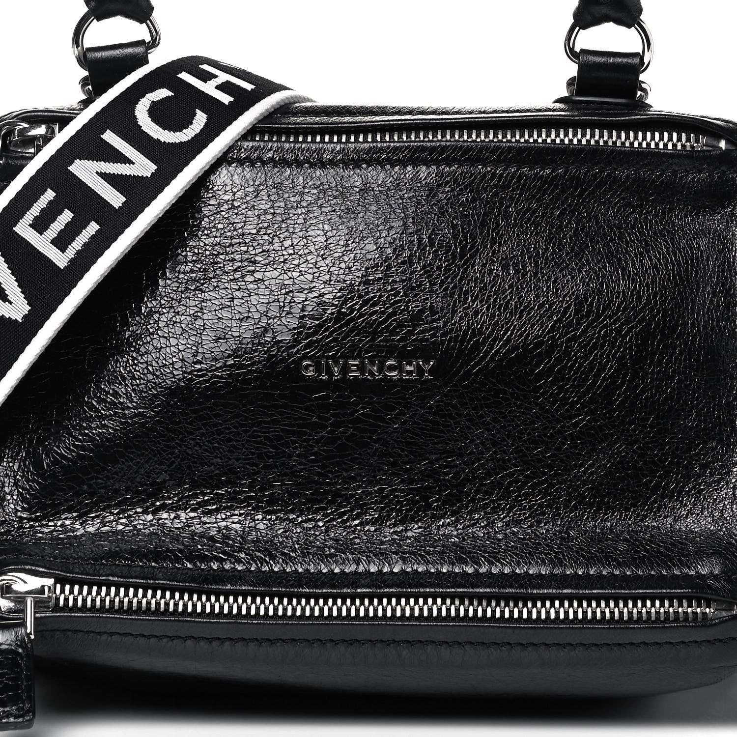 Givenchy Crackled Patent 4G Small Pandora Black 8 of 10