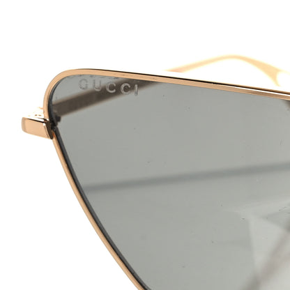 Gucci Rectangular Sunglasses GG0538S Gold Black 5 of 7