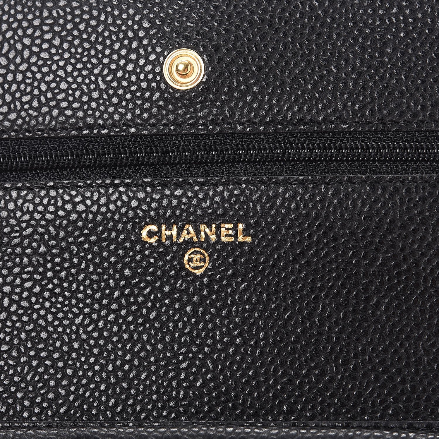 Chanel Caviar Quilted Wallet On Chain WOC Black 6 of 9
