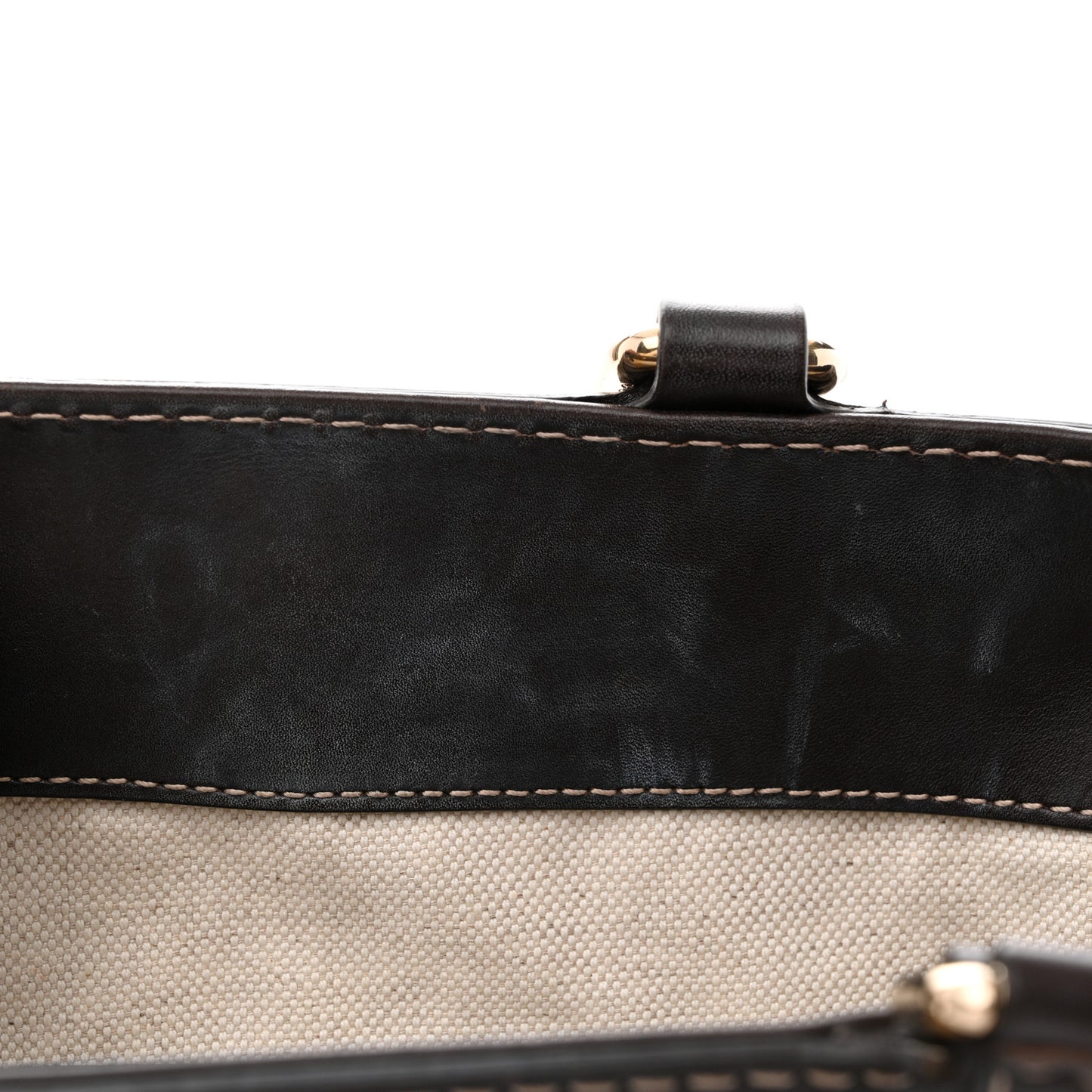 Monogram Web Medium Mayfair Tote Dark Brown