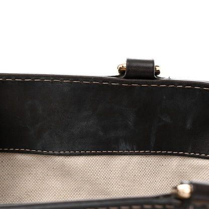 Gucci Monogram Web Medium Mayfair Tote Dark Brown 13 of 18