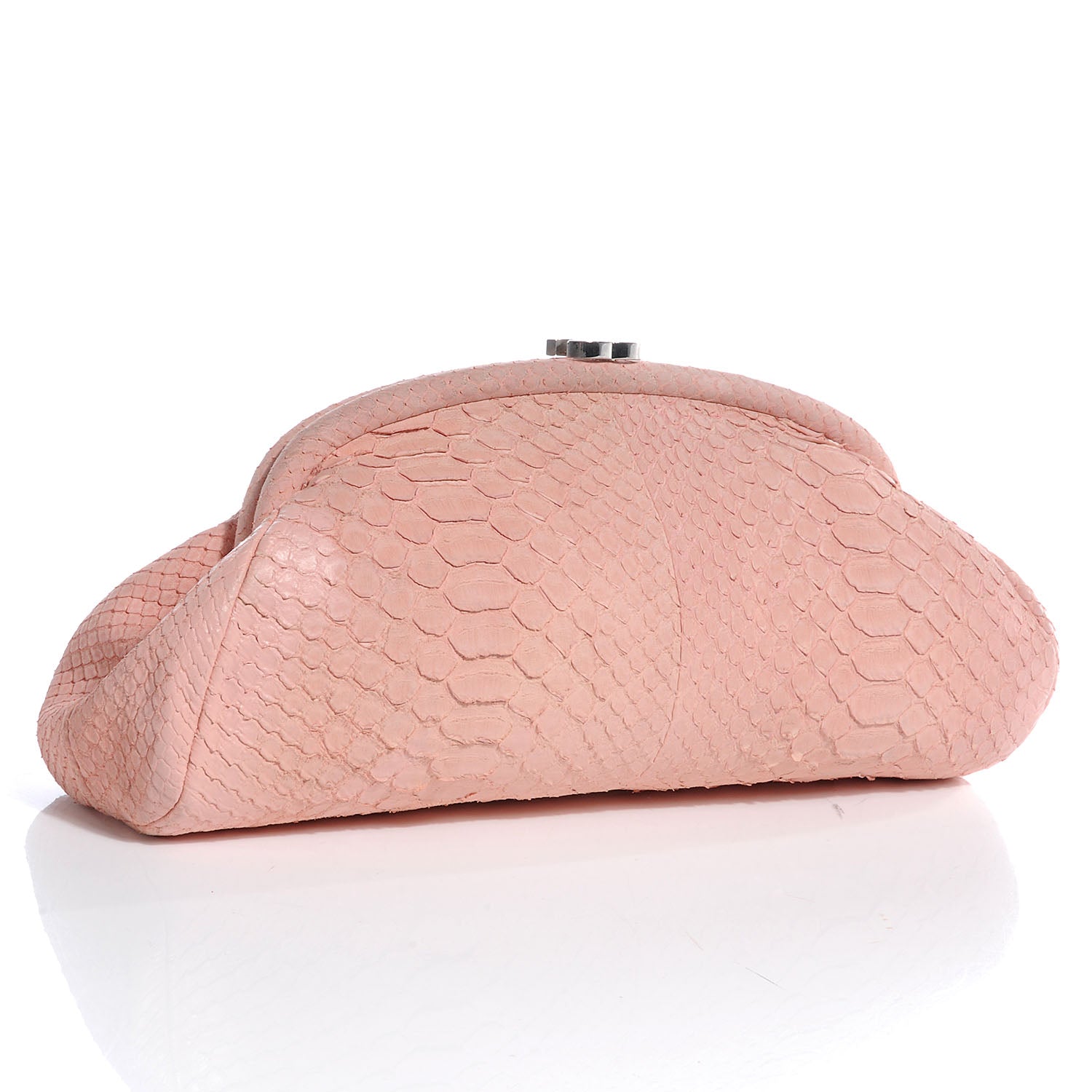 Chanel Python Timeless Clutch Pink 2 of 7