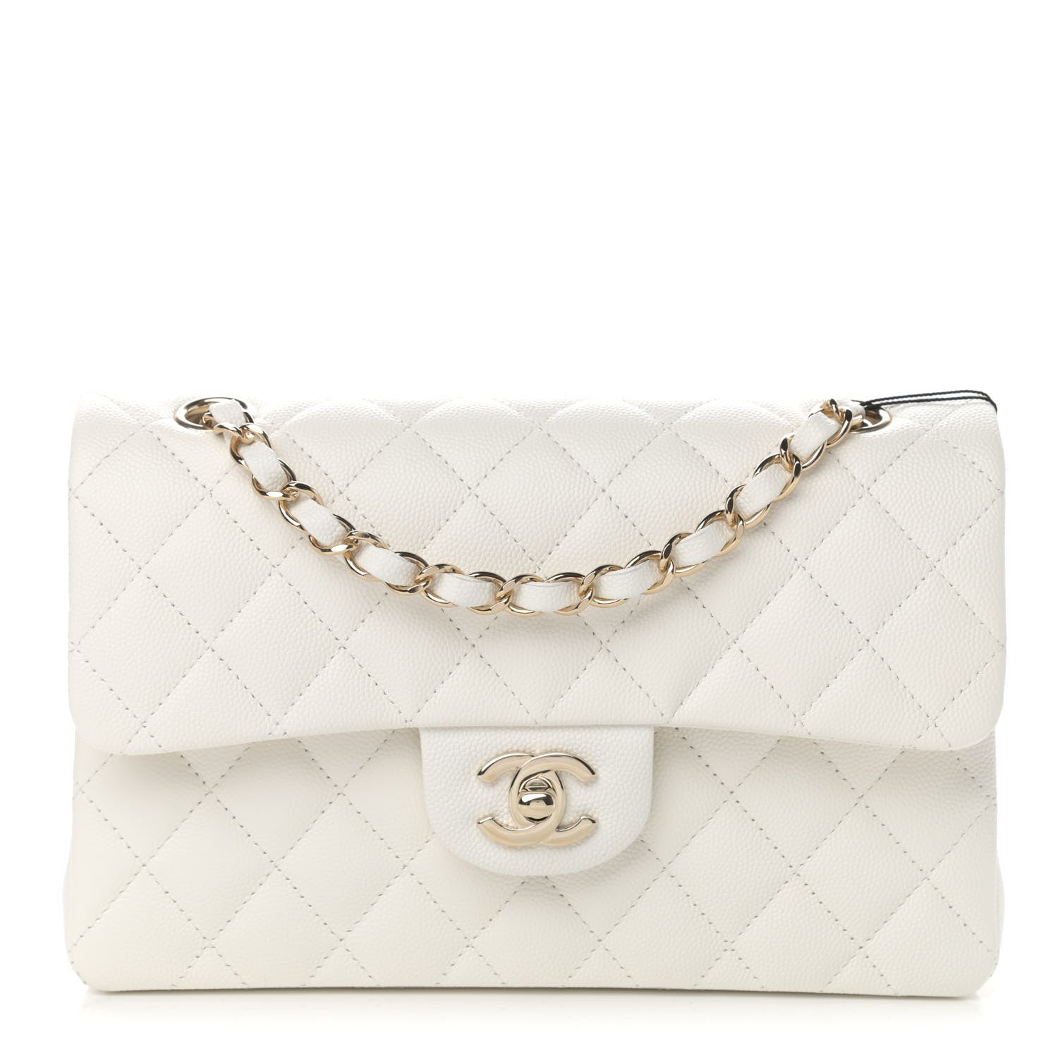 Chanel Caviar Quilted Small Double Flap White 1 of 16