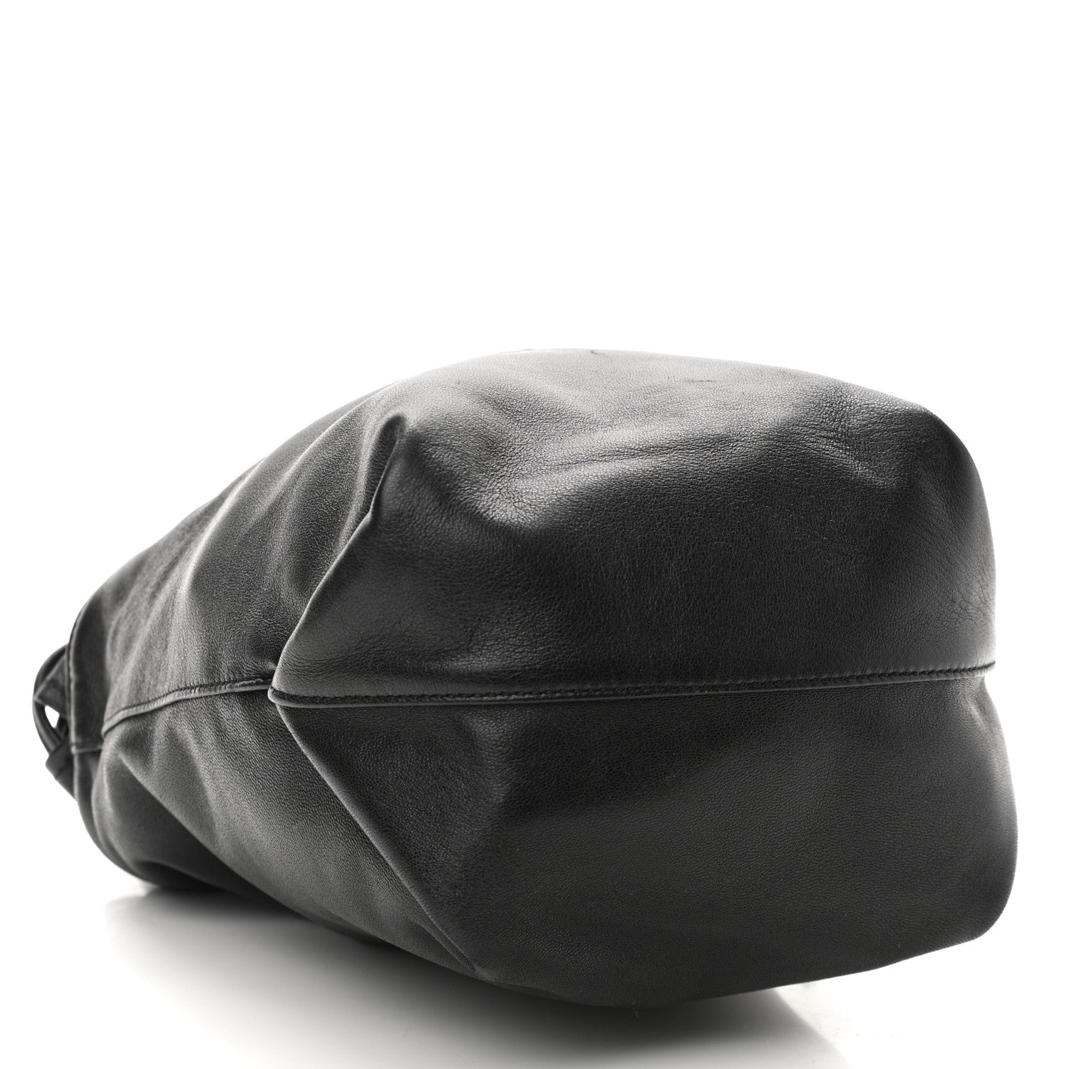 Saint Laurent Lambskin Small Teddy Bucket Bag Black 5 of 12