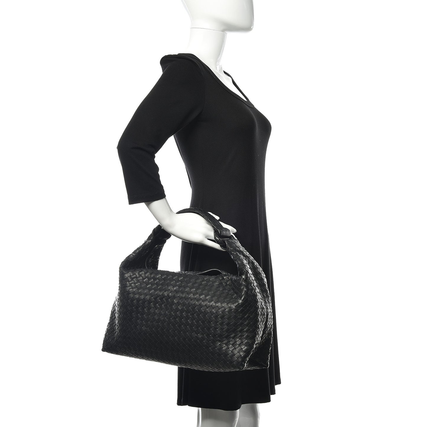 Nappa Intrecciato Sloane Hobo Black