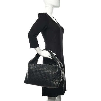Bottega Veneta Nappa Intrecciato Sloane Hobo Black 2 of 10