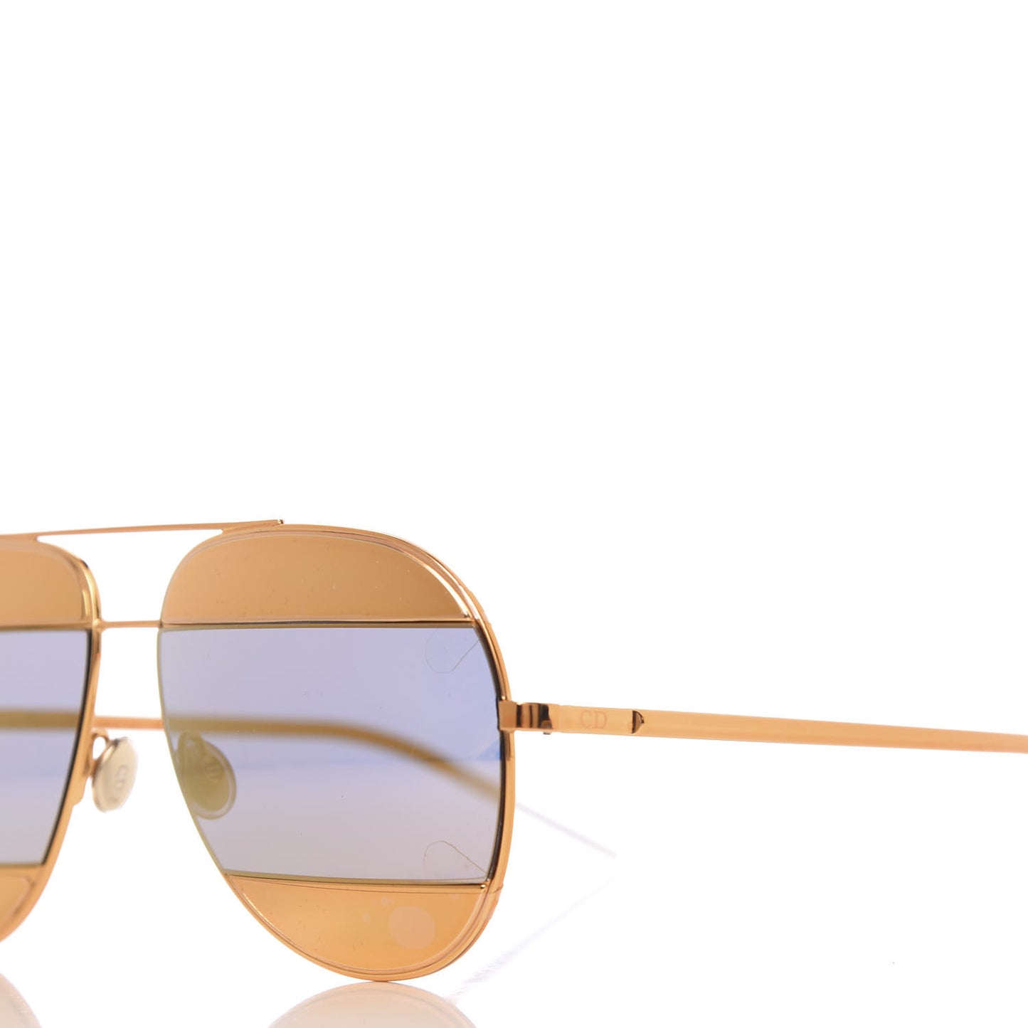 Split 1 Aviator Sunglasses Gold