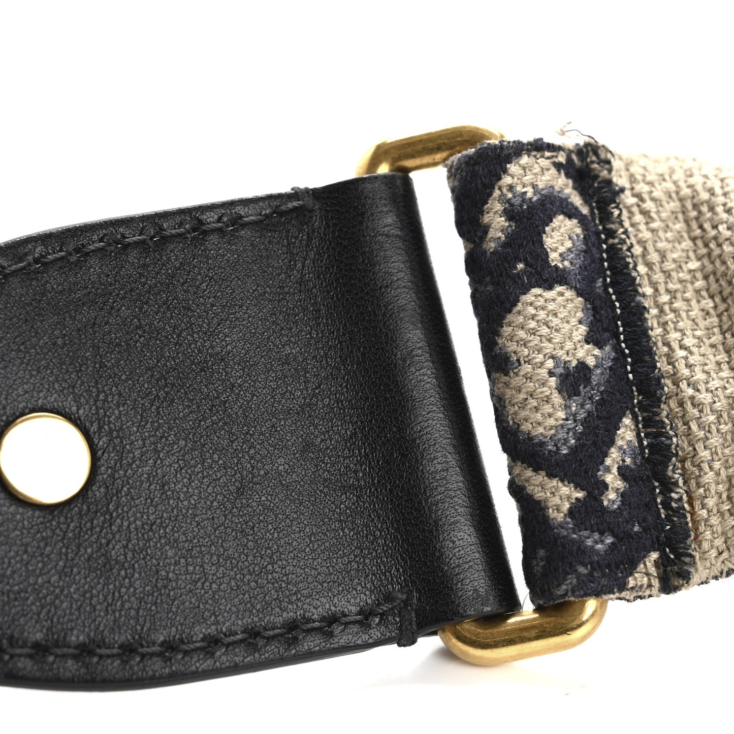 Oblique Studded Shoulder Strap Blue