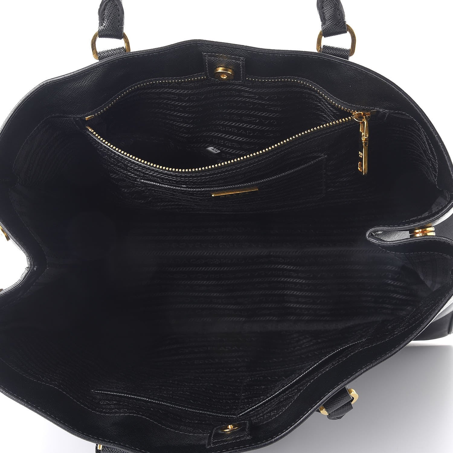 Prada Saffiano Lux Large Tote Nero Black 5 of 12
