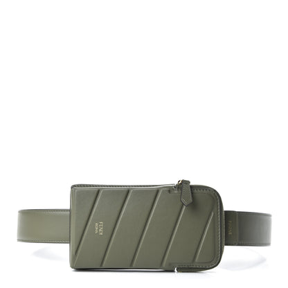 Fendi Vitello Grace Matte Cell Pocket Bag Strap Equatore 1 of 12