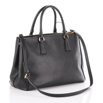 Prada Saffiano Medium Galleria Double Zip Tote Black 4 of 10