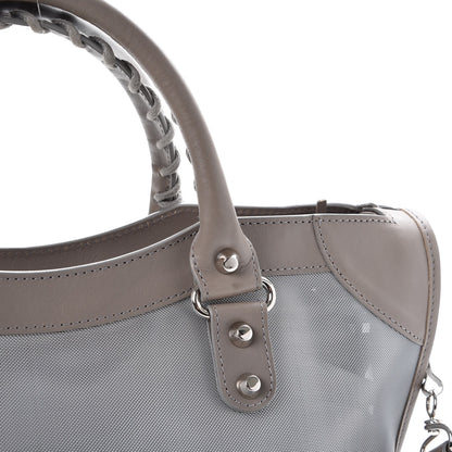 Balenciaga Technical Mesh Vegetable Calfskin Classic Silver Hardware City Gris Ardoise Gris Pyrite 12 of 14