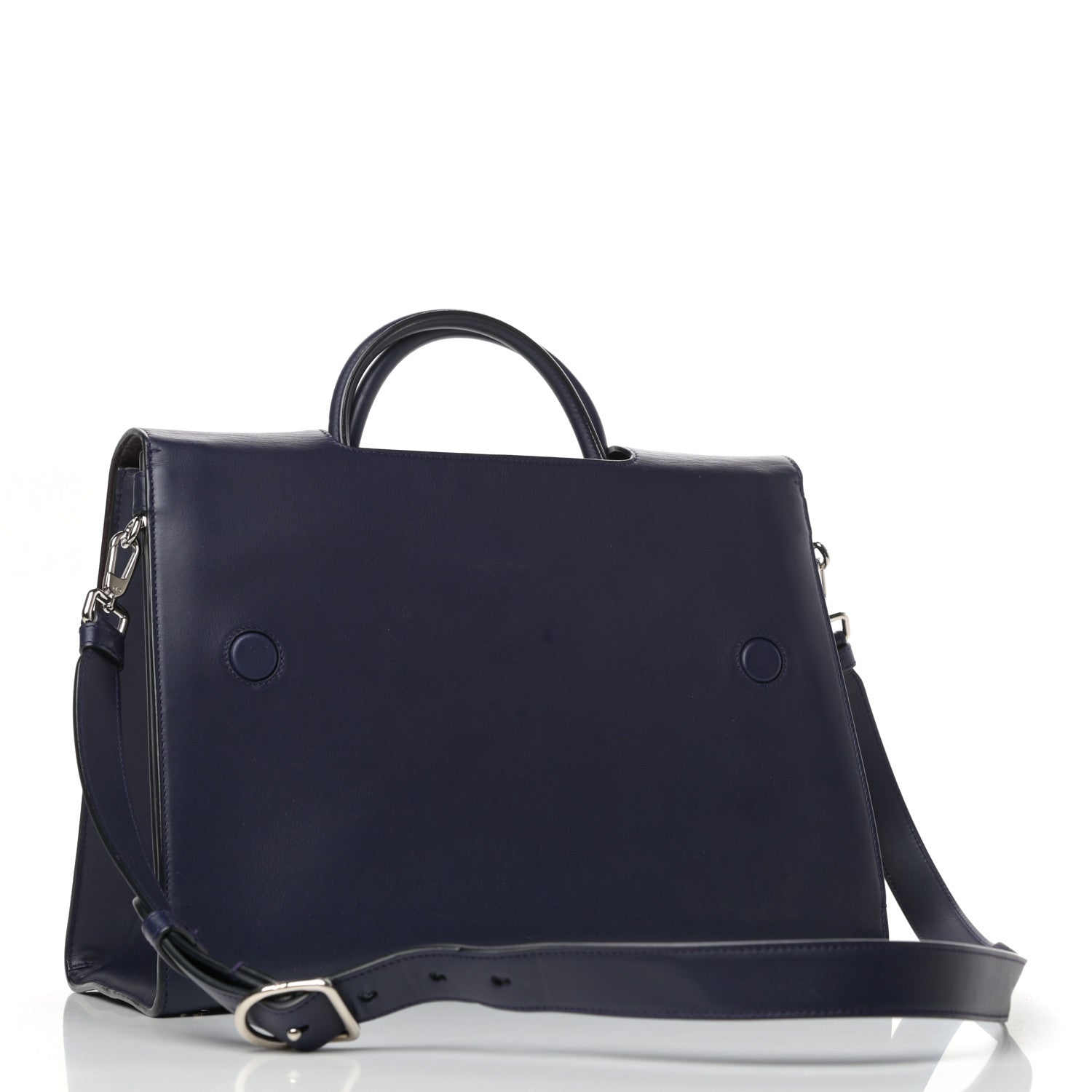 Christian Dior Calfskin Large Diorever Flap Navy 3 of 10