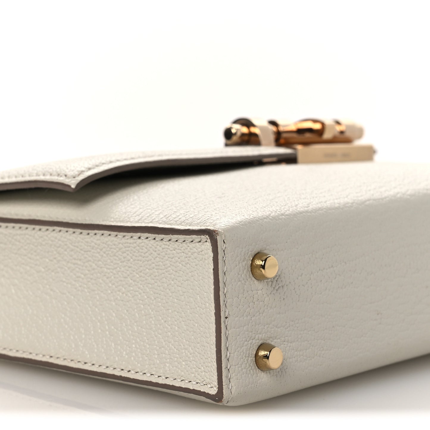 Chevre Mysore Mini Verrou Chaine Bag Craie