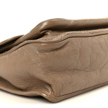 Saint Laurent Crinkled Calfskin Matelasse Monogram Medium Niki Chain Satchel Light Taupe 10 of 12