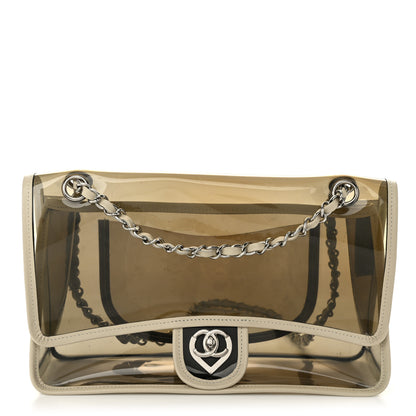Chanel Lambskin Vinyl Large Naked Flap  Silver 1 of 10
