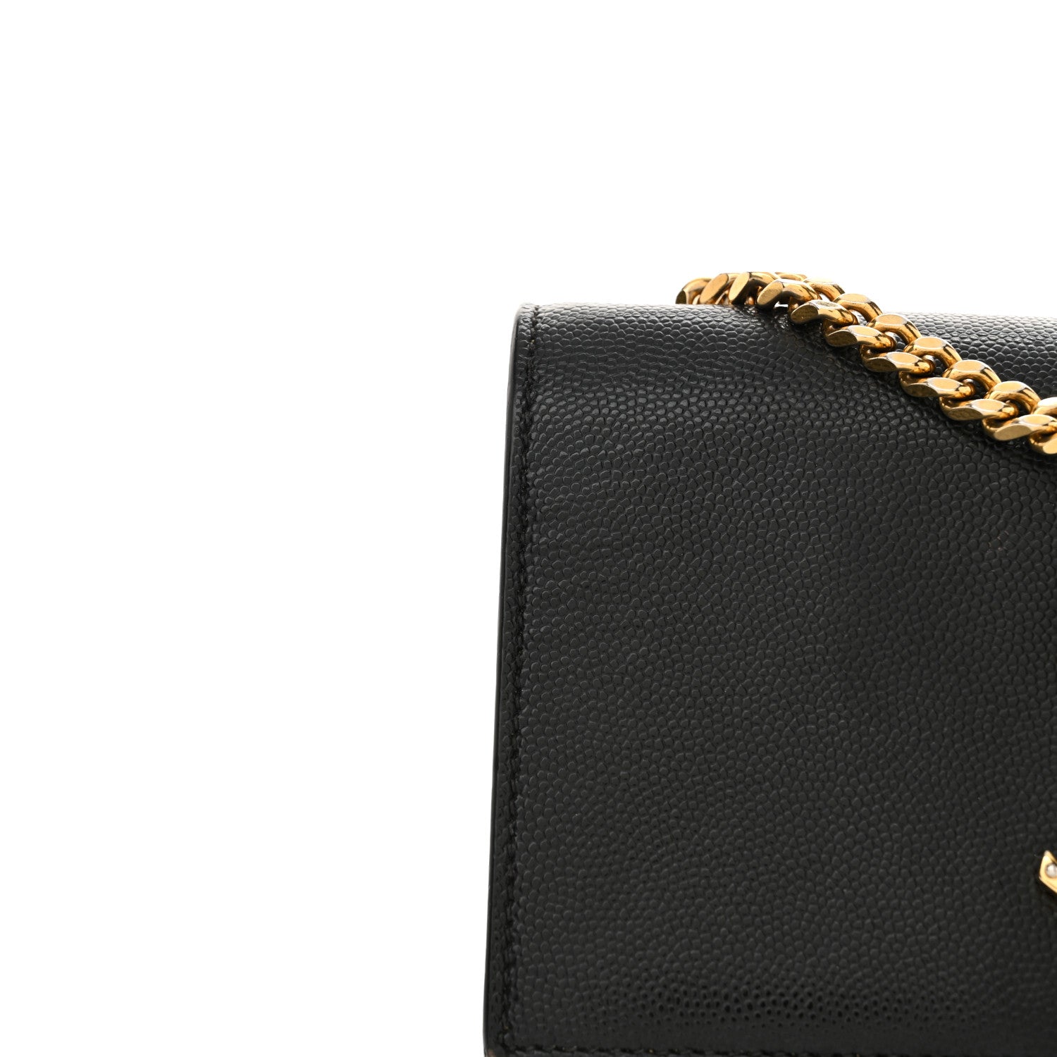 Saint Laurent Grain De Poudre Small Monogram Kate Satchel Black 14 of 16