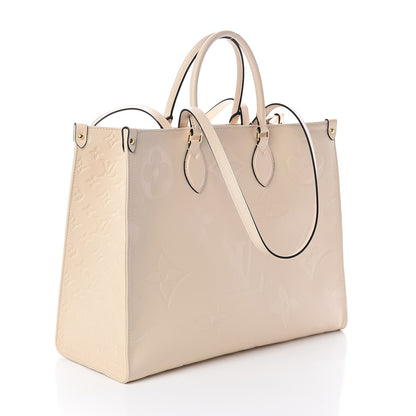 Louis Vuitton Empreinte Monogram Giant Onthego GM Creme 3 of 9