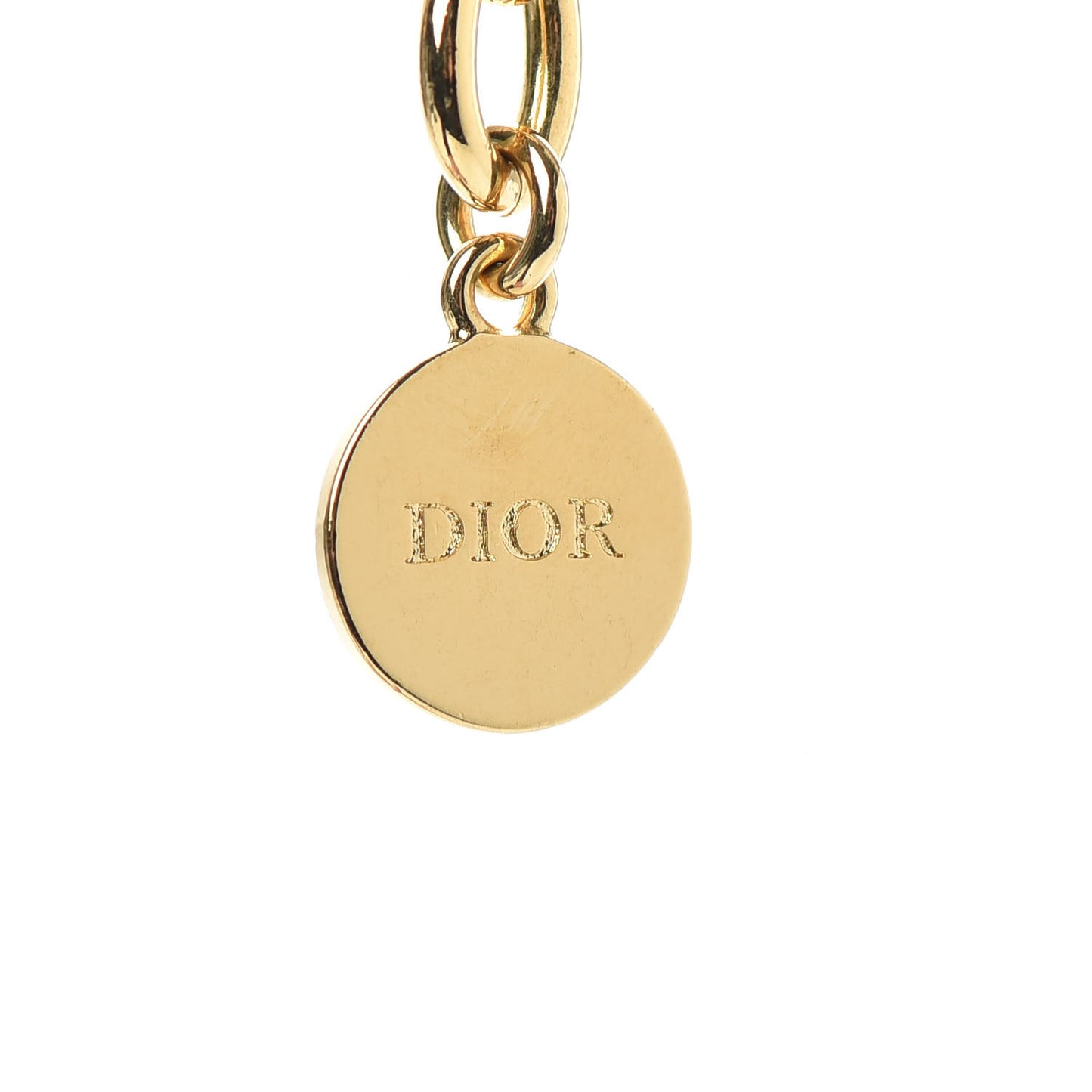 Metal CD Choker Necklace Gold