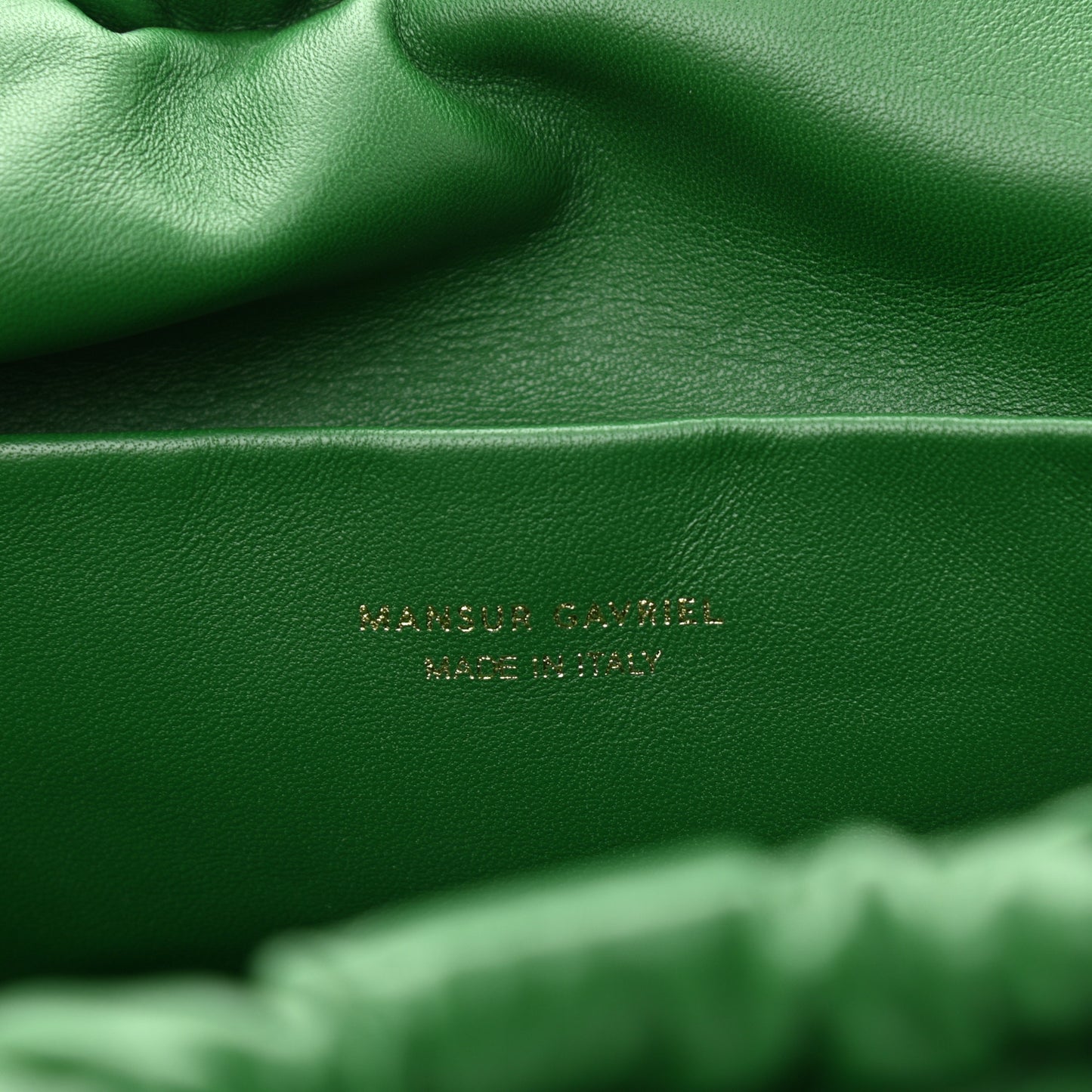 Lambskin Cloud Clutch Leaf