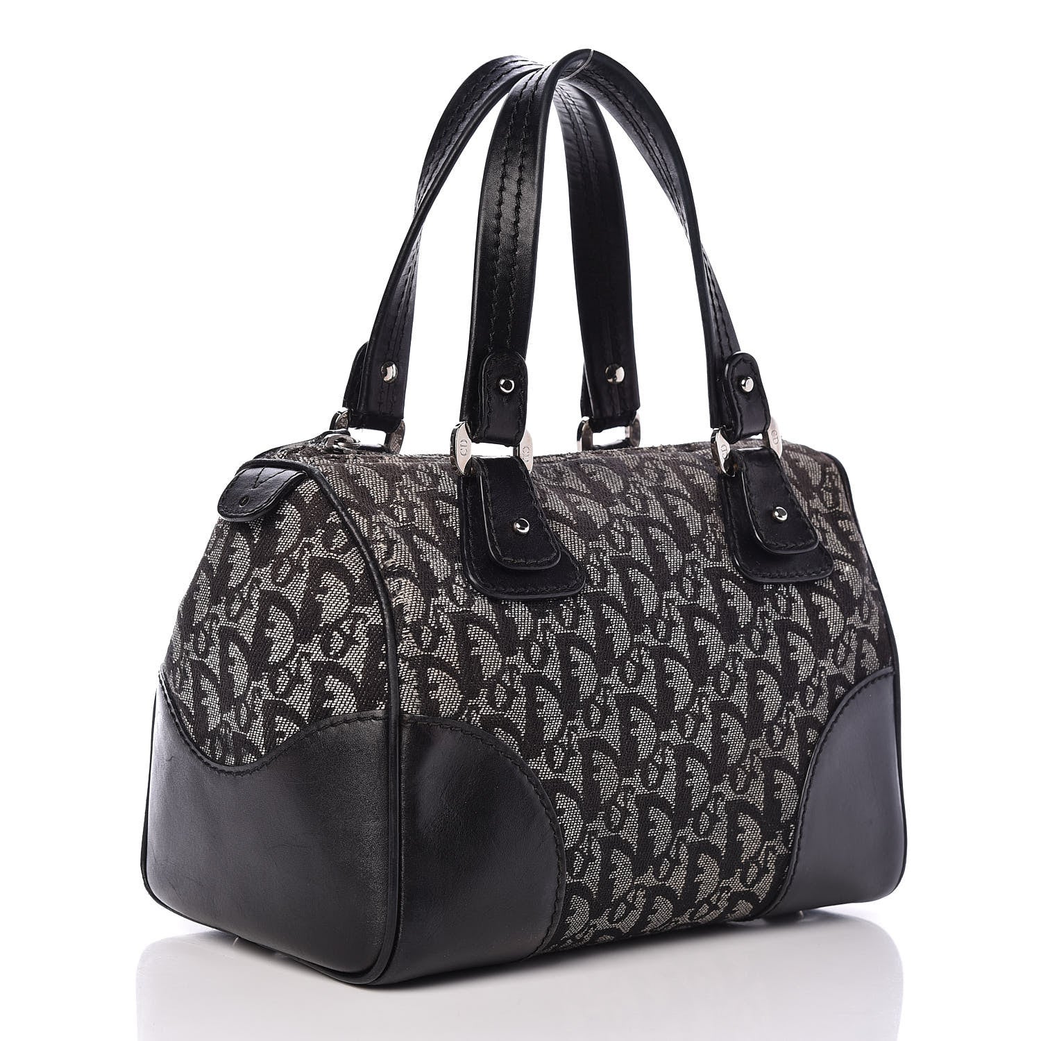 Christian Dior Monogram Boston Black 3 of 21