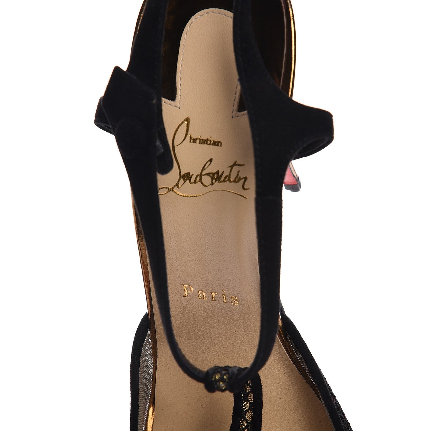 Christian Louboutin Fishnet Suede Specchio Patent T Cool 100 Pumps 41.5 6 of 9