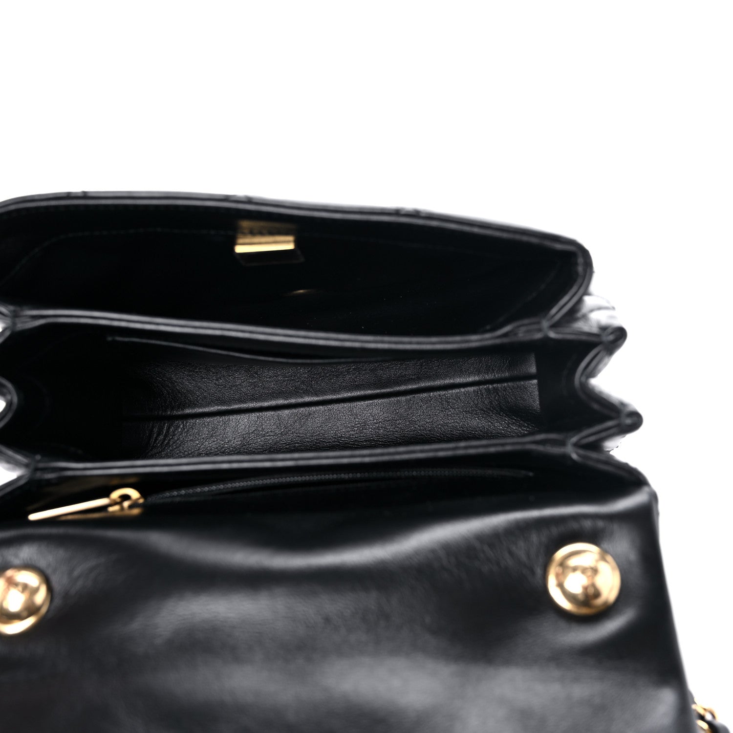 Chanel Lambskin Quilted Small Color Match Flap Black 5 of 10