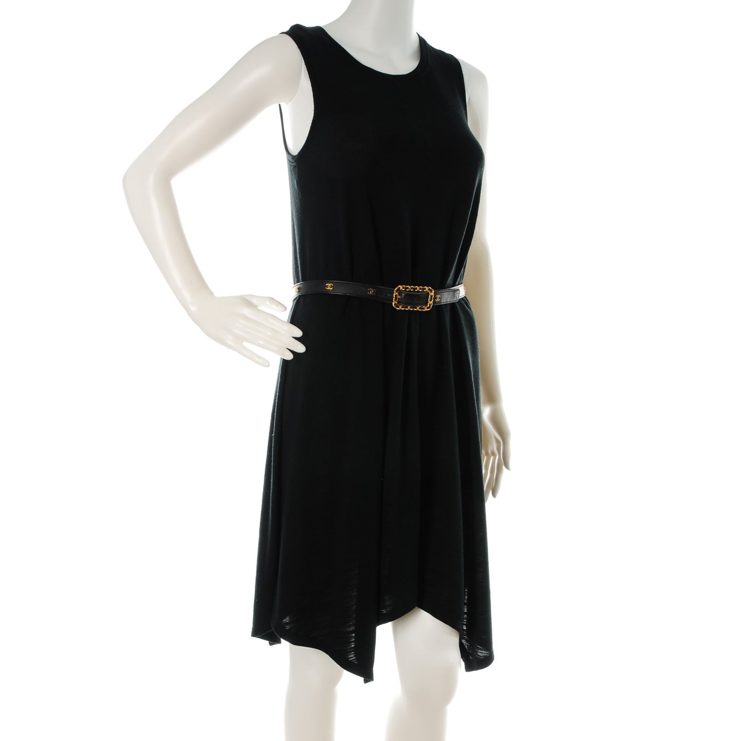 Lambskin Chain Belt 75 30 Black