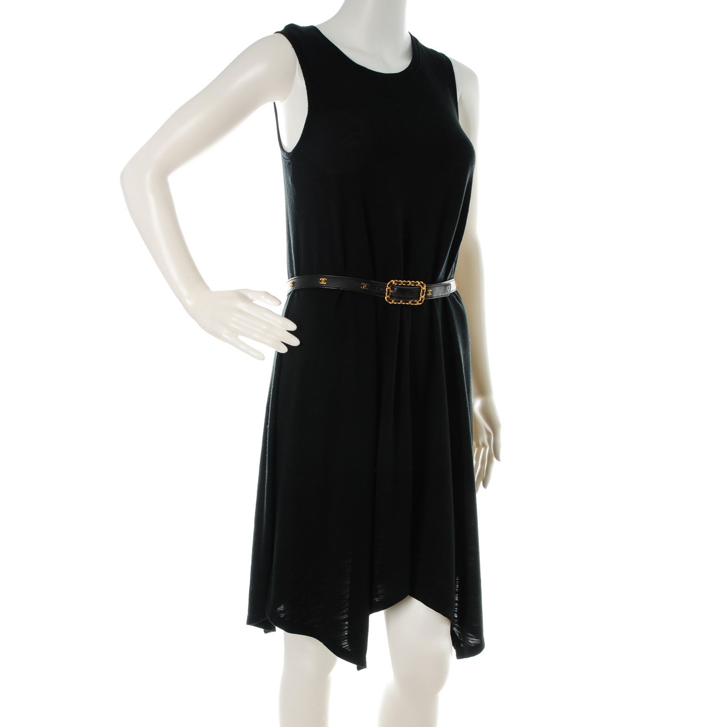 Chanel Lambskin Chain Belt 75 30 Black 2 of 6
