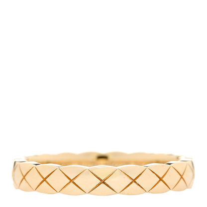 Chanel 18K Yellow Gold Mini Coco Crush Ring 54 6.75 1 of 5