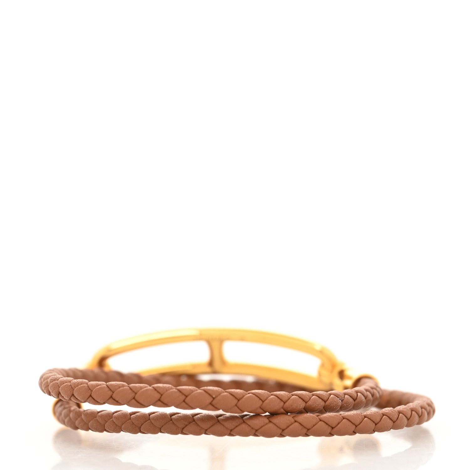 Hermes Swift Roulis Double Tour Bracelet T2 Gold 3 of 4