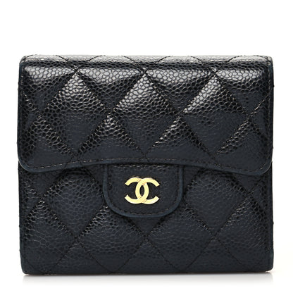 Chanel Caviar Quilted Compact Flap Wallet Black 1 of 12