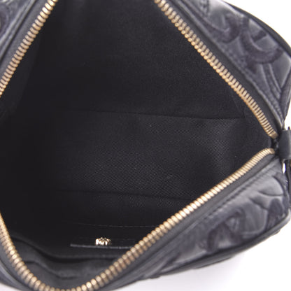 Versace Nappa Embroidered Baroque Palazzo Camera Bag Black 5 of 8