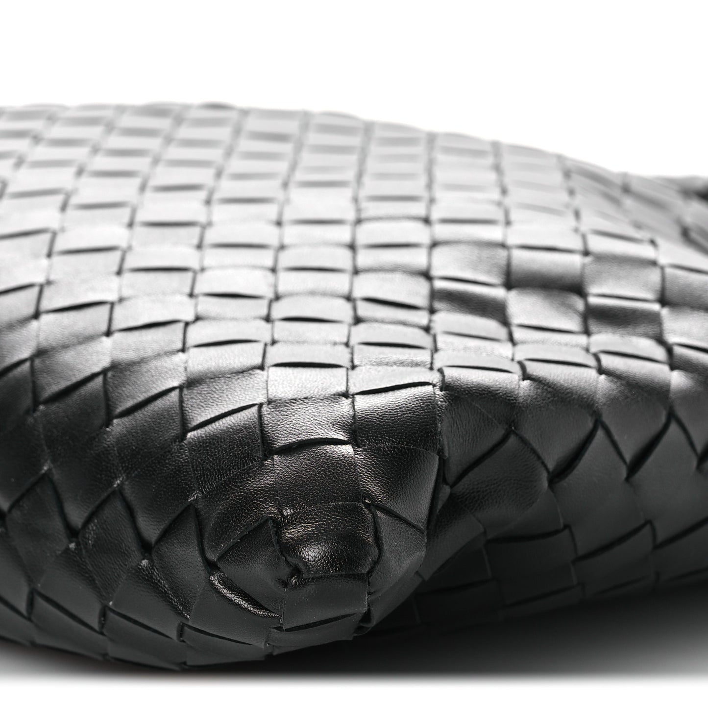 Calfskin Intrecciato Small Hop Black