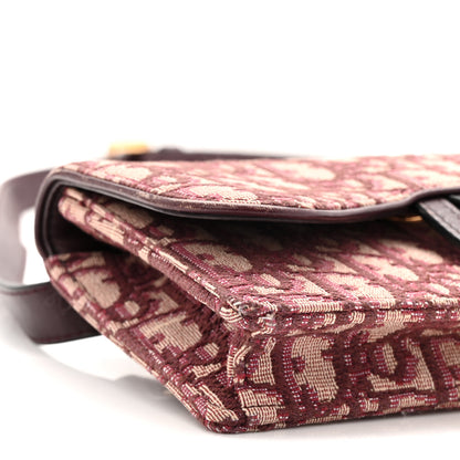 Christian Dior Oblique Saddle Belt Bag Bordeaux 9 of 10