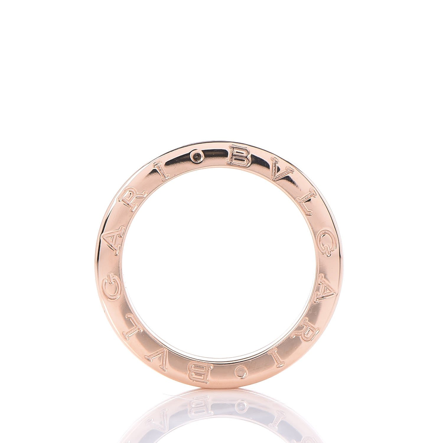 Bulgari 18K Rose Gold Diamond B.Zero1 One-Band Pave Ring 52 6 4 of 6
