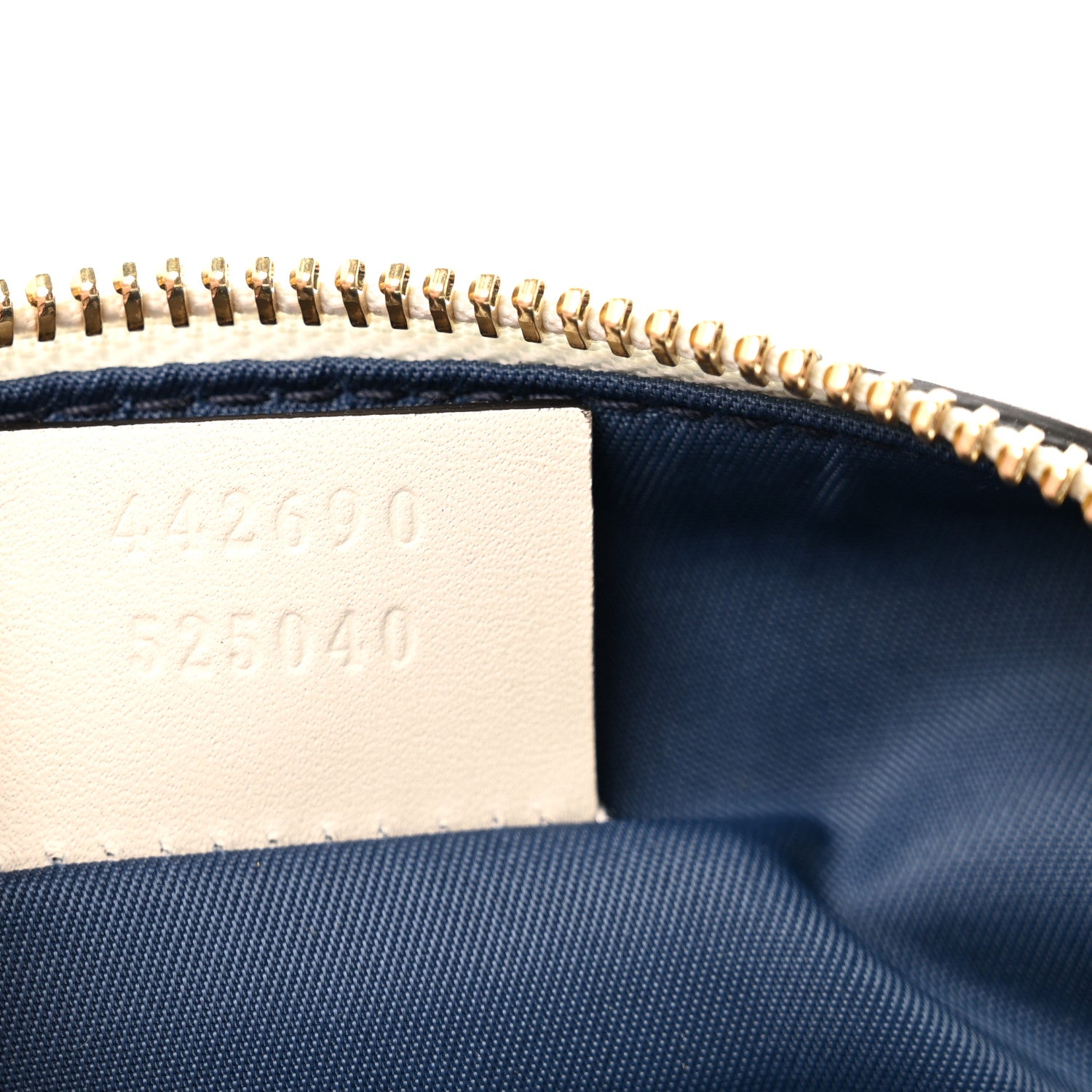 Gucci Canvas Herbarium Print Ribbon Cosmetic Case Blue 7 of 8