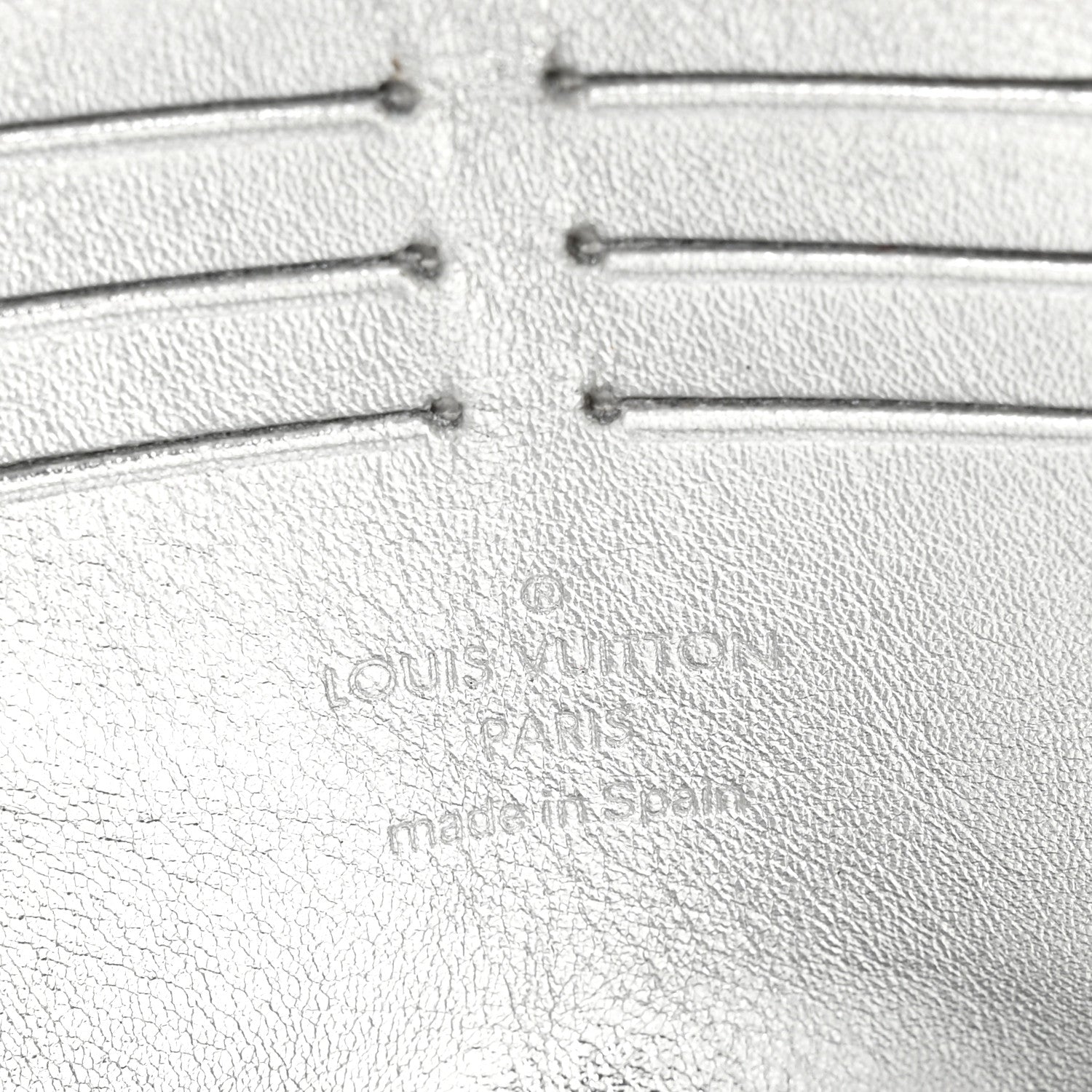 Louis Vuitton Suhali Zippy Wallet Silver 6 of 7