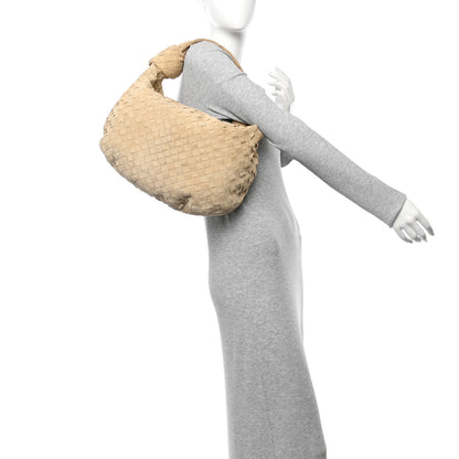 Bottega Veneta Suede Intrecciato Small Jodie Sand 2 of 10