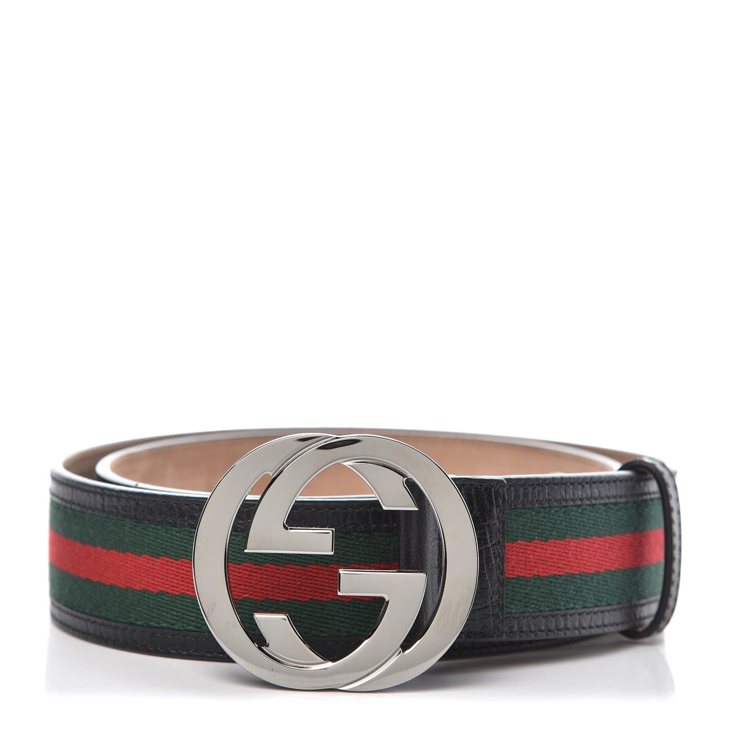 Calfskin Web Interlocking G Belt 95 38 Black