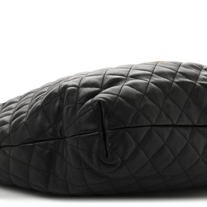 Saint Laurent Lambskin Quilted Maxi Icare Shopping Tote Black 11 of 12