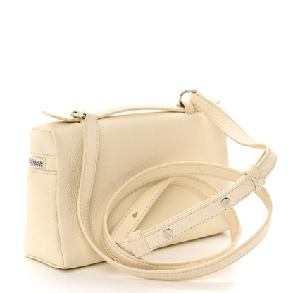 Loro Piana Grained Calfskin L19 Extra Pocket Pouch Whisper White 3 of 9