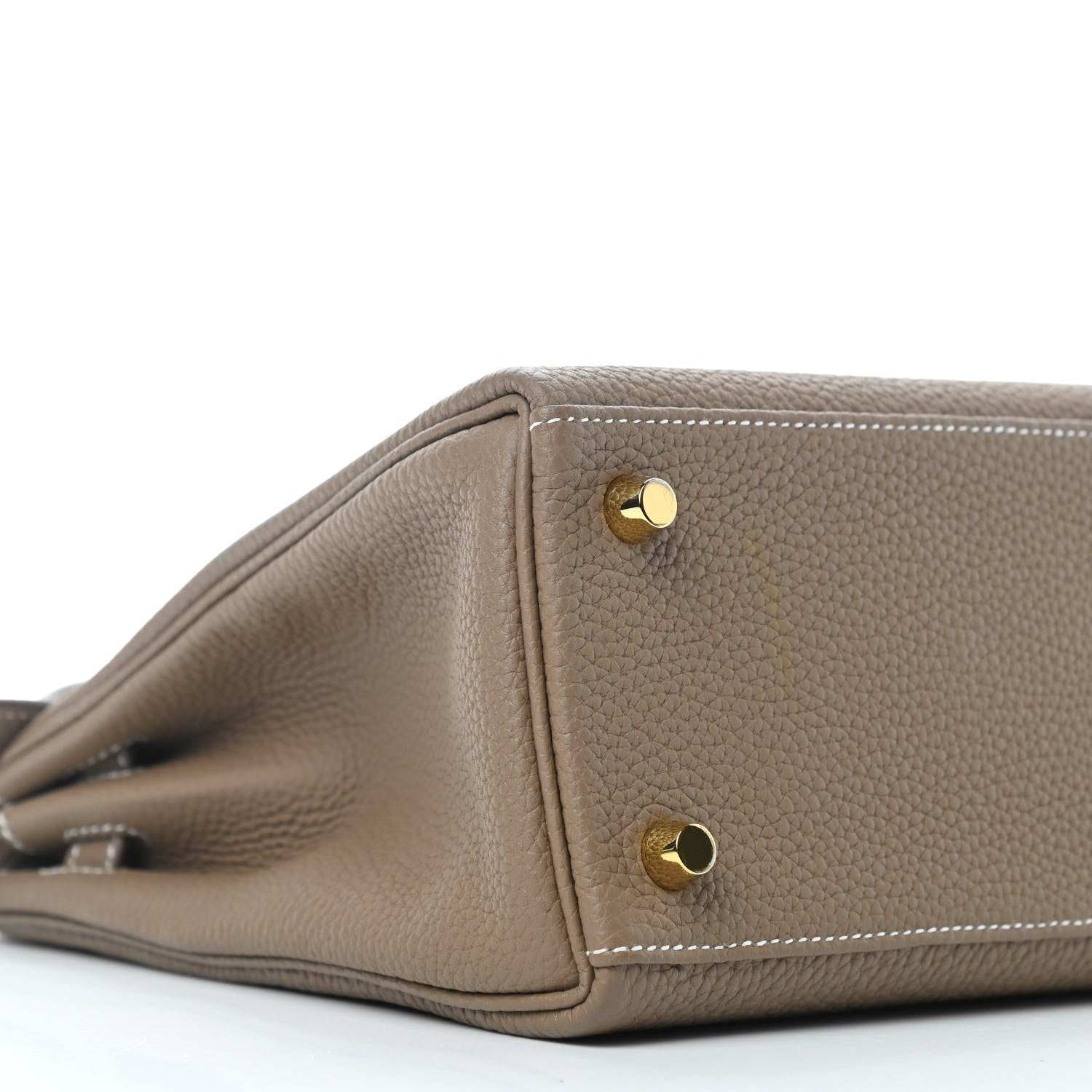 Hermes Togo Kelly Retourne 25 Etoupe 9 of 11