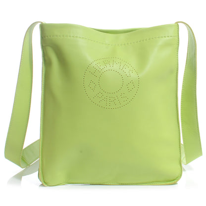 Hermes Lambskin Clou De Selle Pouch Kiwi 1 of 7