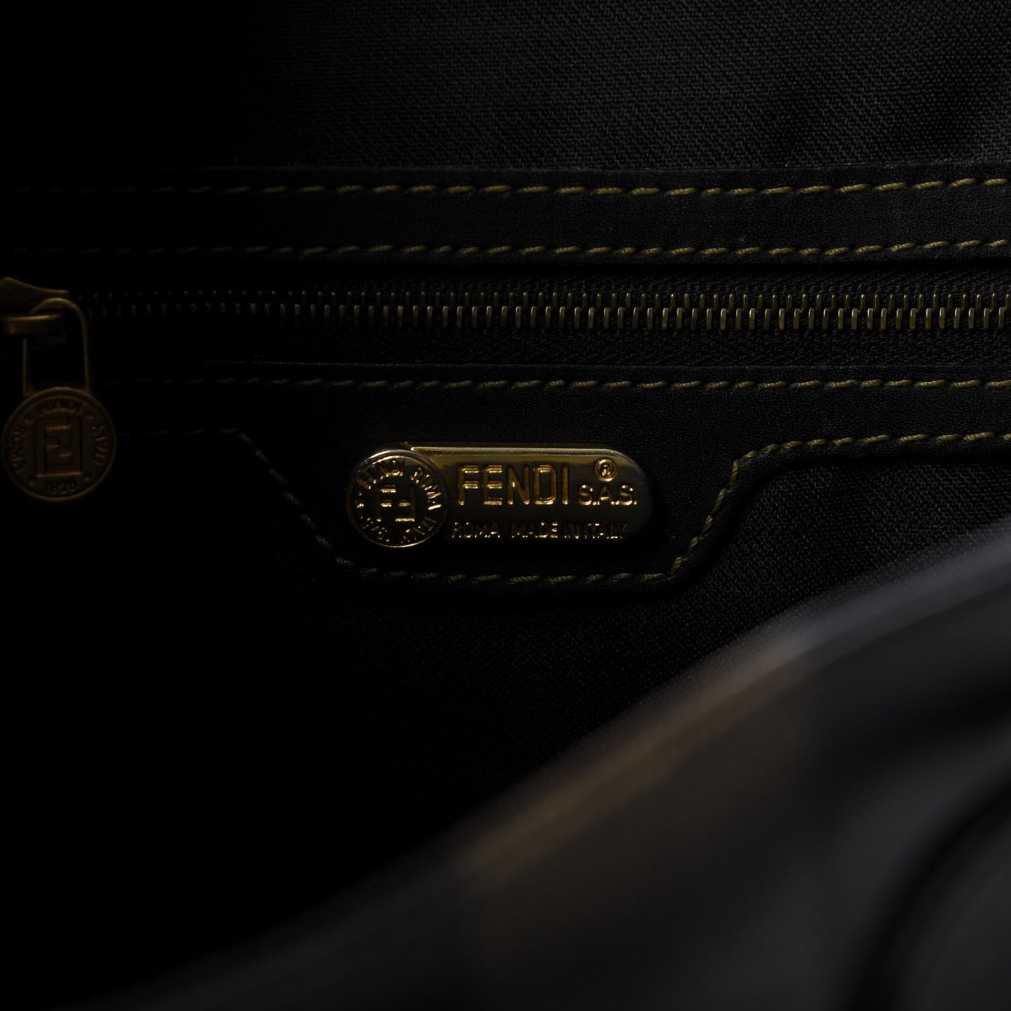 Coated Canvas Pequin Drawstring Backpack Tobacco