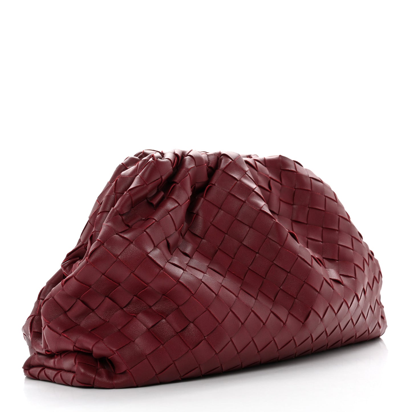 Nappa Maxi Intrecciato The Pouch Oversized Clutch Bordeaux